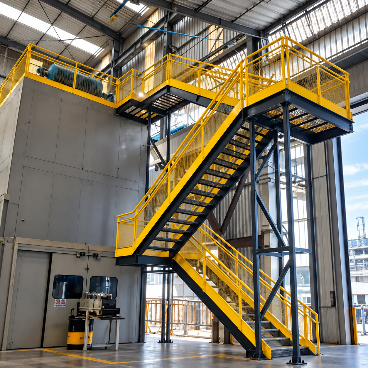 Escada industrial fabricada pela Engetec